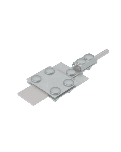 Универсальный контрольный соединитель полоса до 30 мм пруток Ø 5-8 мм CU КМ-Профиль (UKS-B30-D5-8 CU) в Сочи Аксессуары для лотков Pintop.ru