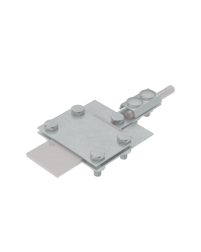 Универсальный контрольный соединитель полоса до 40 мм пруток Ø 5-8 мм CU КМ-Профиль (UKS-B40-D5-8 CU) в Сочи Аксессуары для лотков Pintop.ru