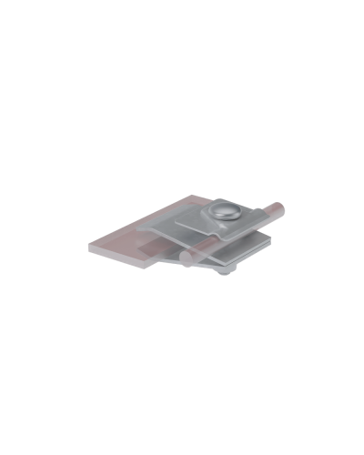 Фальцевый держатель H60 мм для прутка Ø 5-10 мм TD КМ-Профиль (FD-H60-D5-10 TD) в Сочи Монтажные материалы Pintop.ru