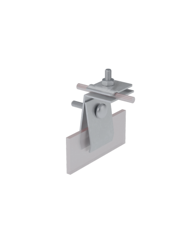 Фальцевый держатель H70 мм для прутка Ø 5-10 мм КМ-Профиль (FD-H70-D5-10) в Сочи Монтажные материалы Pintop.ru