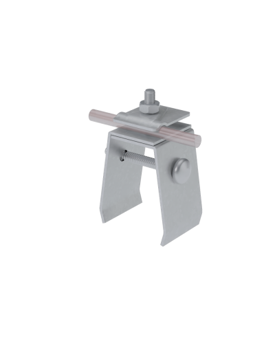 Универсальный фальцевый держатель H70 мм для прутка Ø 5-10 мм HD КМ-профиль (UFD-H70-D5-10 HD) в Сочи Монтажные материалы Pintop.ru