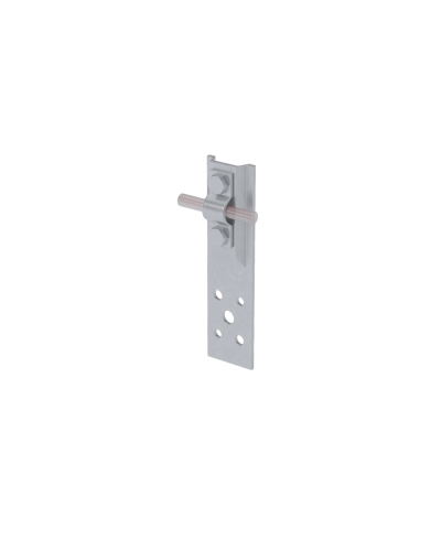 Прямой держатель болтовой для прутка Ø 5-10 мм H80 мм CU КМ-Профиль (DBP-H80-D5-10 CU) в Сочи Монтажные материалы Pintop.ru