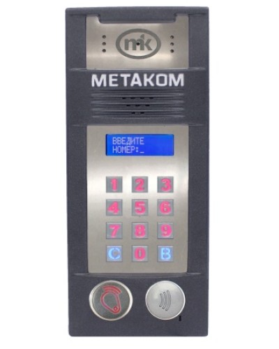 Многоабонентый антивандальный блок вызова со встроенной видеокамерой Метаком MК2018-RFMFСGV в Сочи Блоки вызова многоабонентные Pintop.ru