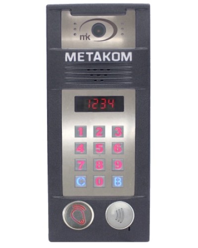 Многоабонентый антивандальный блок вызова со встроенной гибридной видеокамерой Метаком MК2018-RFMFСVH в Сочи Блоки вызова многоабонентные Pintop.ru