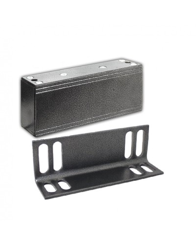 Замок электромагнитный Олевс М2-300 с уголком серебряный антик в Сочи Электромагнитные замки Pintop.ru