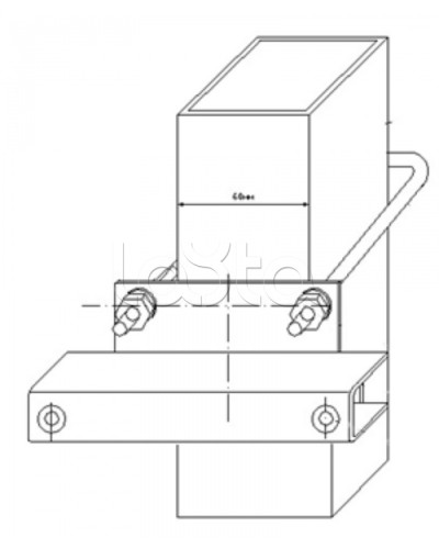 Узел крепления блоков подключения и управления БД-НР, БМ-НР, БУПР извещателей Омега-микродизайн УЗК-КС 60 в Сочи Кронштейны и планки для извещателей Pintop.ru
