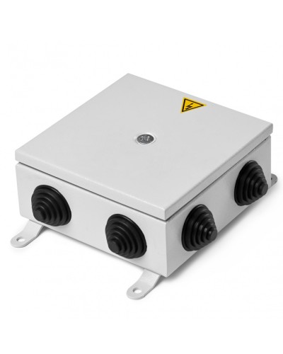 Коробка монтажная огнестойкая металлическая герметичная КМОМГ (8к х 2,5мм) 150х150х60 IP 66 (6 вводов) ПожТехКабель (076-502) в Сочи Распределительные коробки Pintop.ru