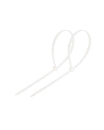 Стяжка нейлоновая неоткрывающаяся, безгалогенная (halogen free) 300x4мм, белая (100 шт) в Сочи Стяжки-хомуты Pintop.ru