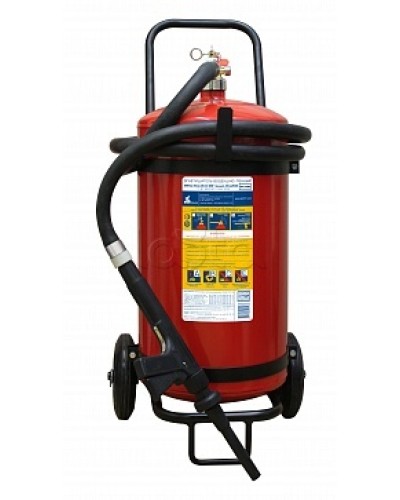 Огнетушитель ПОЖТЕХНИКА ОВП-40(з) МИГ зимний (ФторПАВ) на съемн.тележке с перекр. стволом (баллон 50 л, ОТВ 40 л) в Сочи Огнетушители Pintop.ru