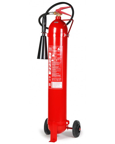Огнетушитель углекислотный ПОЖТЕХНИКА ОУ-7 ИНЕЙ РФ на шасси (70В, С, Е, до 10 000V) баллон по ГОСТ 949 в Сочи Огнетушители Pintop.ru