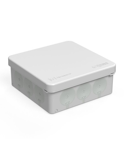 Коробка распред. 60-0303м двухкомп. безгалогенная (HF) 100х100х40 (8шт/уп) Промрукав (60-0303м) в Сочи Распределительные коробки Pintop.ru