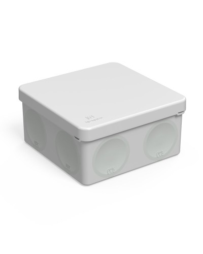 Коробка распред. 60-0300м двухкомп. безгалогенная (HF) 100х100х50 (8шт/уп) Промрукав (60-0300м) в Сочи Распределительные коробки Pintop.ru