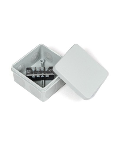 Коробка распред. двухкомп. (HF) 80х80х40 серая Промрукав (PR80.0168) в Сочи Распределительные коробки Pintop.ru