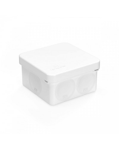 Коробка распред. для прям. монтажа двухкомп. безгал. (HF) белая 70х70х40 (150шт/кор) Промрукав (60-0200-9003) в Сочи Распределительные коробки Pintop.ru