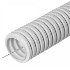 Труба гофрированная ПВХ сверхтяжелая 1100 Н серая с/з д63 (15м/360м уп/пал) Промрукав (PR.0163321)