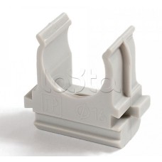 Крепеж-клипса для труб АБС-пластик в п/э д16 (100шт/2000шт уп/кор) Промрукав (PR.02616)