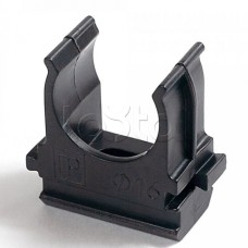 Крепёж-клипса для труб Полистирол черная д40 (15шт/300шт уп/кор) Промрукав (PR.02740ч)