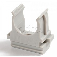 Крепеж-клипса для труб АБС-пластик в карт д16 (200шт/2000шт уп/кор) Промрукав (PR.0616)