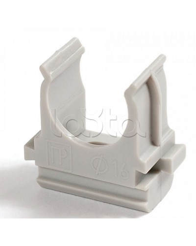 Крепеж-клипса для труб АБС-пластик в карт д16 (200шт/2000шт уп/кор) Промрукав (PR.0616) в Сочи Держатели, клипсы, скобы Pintop.ru
