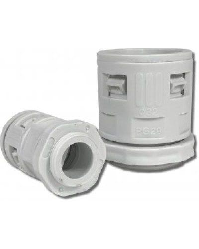 Муфта вводная для гофрированных труб серая ВМ-ГТ-25 Промрукав PR08.3270 в Сочи Повороты, муфты, тройники Pintop.ru