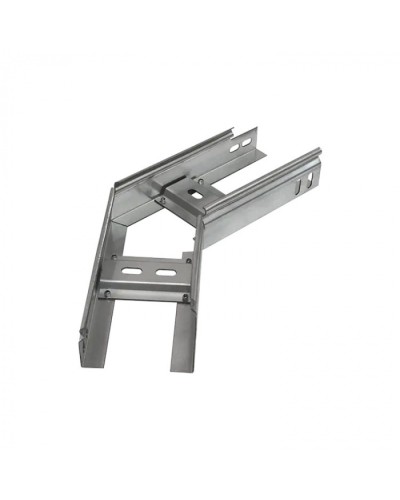 Угол горизонтальный 45 градусов лестничный 400х150 (1,5 мм) Промрукав (PR08.5473) в Сочи Аксессуары для лотков Pintop.ru