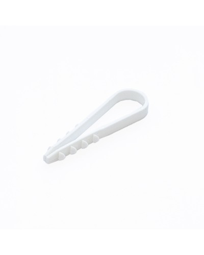 Дюбель-хомут для круглого кабеля d11-18 мм белый (10шт) Промрукав (PR08.6945) в Сочи Крепеж: Дюбели, шурупы, саморезы Pintop.ru