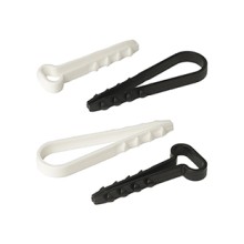 Дюбель-хомут для плоского кабеля 6-12 мм черный (10шт) Промрукав (PR08.6962)