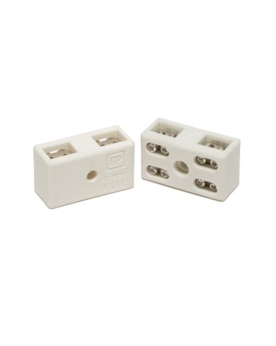 Клемма керам. латунь 6 мм² 2 пары на 8 контактов (5 шт/уп) Промрукав (PR08.7164) в Сочи Аксессуары для кабель-канала Pintop.ru