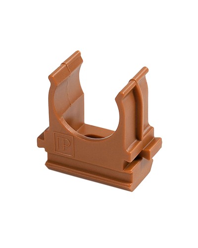 Крепёж-клипса для труб АБС-пластик бук д20 в малой упаковке (10шт/1000шт уп/кор) Промрукав (PR13.0052) в Сочи Держатели, клипсы, скобы Pintop.ru