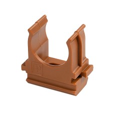 Крепёж-клипса для труб АБС-пластик бук д25 в малой упаковке (10шт/500шт уп/кор) Промрукав (PR13.0053)