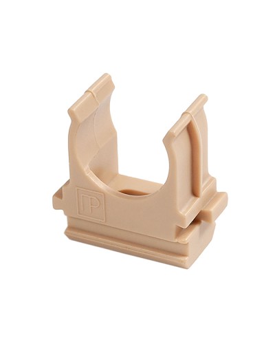 Крепёж-клипса для труб АБС-пластик сосна д25 в малой упаковке (10шт/500шт уп/кор) Промрукав (PR13.0056) в Сочи Держатели, клипсы, скобы Pintop.ru