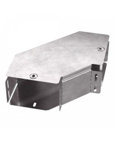 Угол горизонтальный 90 градусов с крышкой Стандарт 150х100 Промрукав (PR16.0416) в Сочи Аксессуары для лотков Pintop.ru