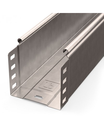 Лоток неперфорированный Стандарт INOX (AISI 409) 100х100х3000 (0,7 мм) (6 м/уп) Промрукав (PR16.2388) в Сочи Кабельные лотки Pintop.ru