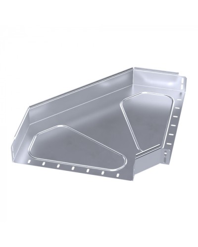 Угол горизонтальный 90 градусов Стандарт INOX (AISI 316) 400х80 Промрукав (PR16.3537) в Сочи Аксессуары для лотков Pintop.ru