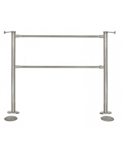 Стойка стационарная Ростов-Дон ОБ1/2-1 у (Хром) в Сочи Ограждения Pintop.ru