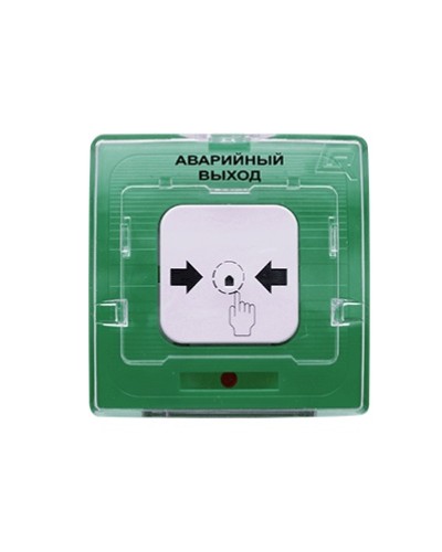 Устройство дистанционного пуска Рубеж УДП 513-10 Аварийный выход (зеленый) в Сочи Пожарные извещатели Pintop.ru