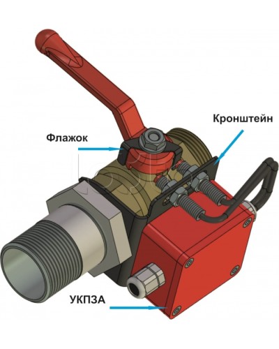 Кронштейн КШ-40-46-И (для УКПЗА v1, v2) Спецавтоматика в Сочи Дополнительное оборудование пожаротушения Pintop.ru