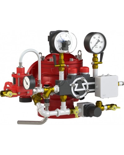 Узел управления спринклерный воздушный с электроклапаном Спецавтоматика УУ-С100/1,6 Вз (Э24)-ВФ.О4-01 в Сочи Устройства пуска водяного пожаротушения Pintop.ru