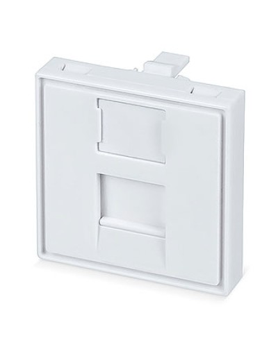 Вставка 45x45 (Mosaic) для 1 модуля формата Keystone Jack (FP-45-1M) Пожтехкабель СКС (202-031) (аналог Mosaic) в Сочи Модули Keystone Pintop.ru