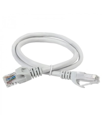 ITK Коммутационный шнур (патч-корд) кат.5Е UTP 1м серый (PC01-C5EU-1M) в Сочи Патчкорды (медные) Pintop.ru