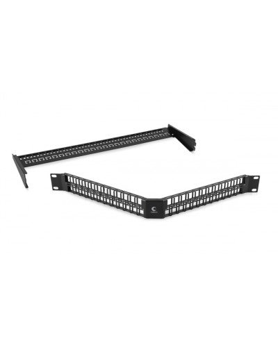 Угловая модульная патч-панель 19, 48 портов, 1U Cabeus (PLBHD-48-CON) в Сочи Патч панель Pintop.ru