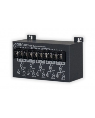 Блок аттенюаторов для настольныx усилителей Sonar SATT-100 в Сочи Система оповещения и трансляции Sonar Pintop.ru