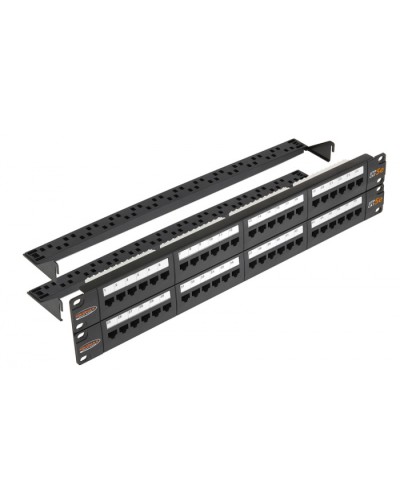 Патч-панель 19, 2U, 48xRJ45 NIKOMAX (NMC-RP48UD2-2U-BK) в Сочи Патч панель Pintop.ru