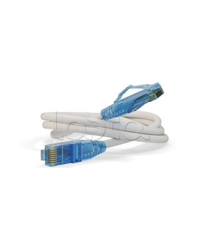 Патч-корд Hyperline PC-LPM-UTP-RJ45-RJ45-C6-3M-LSZH-WH в Сочи Патчкорды (медные) Pintop.ru