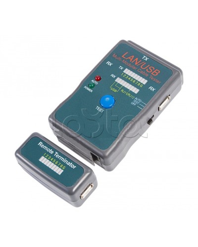 Тестер кабеля универсальный RJ-45+USB (HY-251454CT) REXANT 12-1011 в Сочи Тестеры для систем видеонаблюдения Pintop.ru