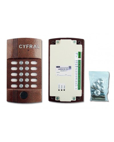 Блок вызова видеодомофона на 10 абонентов Цифрал M-10M/PVC в Сочи Блоки вызова многоабонентные Pintop.ru