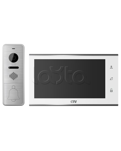 Комплект видеодомофона CTV-DP4705AHD (белый) в Сочи Комплекты домофонов Pintop.ru