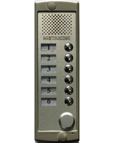 Блок вызова домофона Метаком MK6-K-RF в Сочи Блоки вызова многоабонентные Pintop.ru