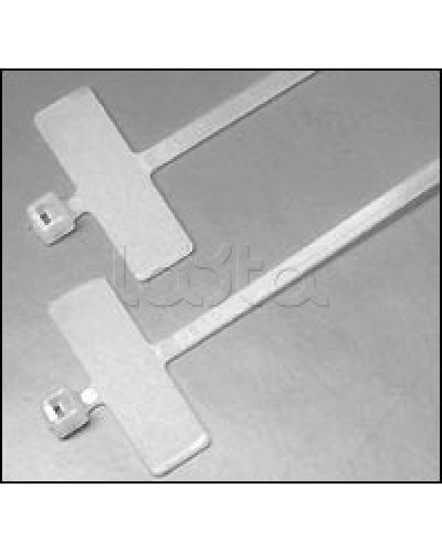 Хомут-стяжка нейлоновый, неоткрывающийся, с площадкой для маркировки 200x2.5 мм Hyperline GTK-200MC (100 шт/уп.) в Сочи Стяжки-хомуты Pintop.ru