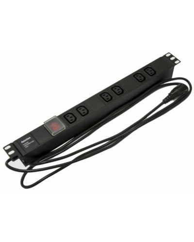 Блок розеток Hyperline SHE19-6IEC-S-2.5IEC в Сочи Блоки розеток Pintop.ru